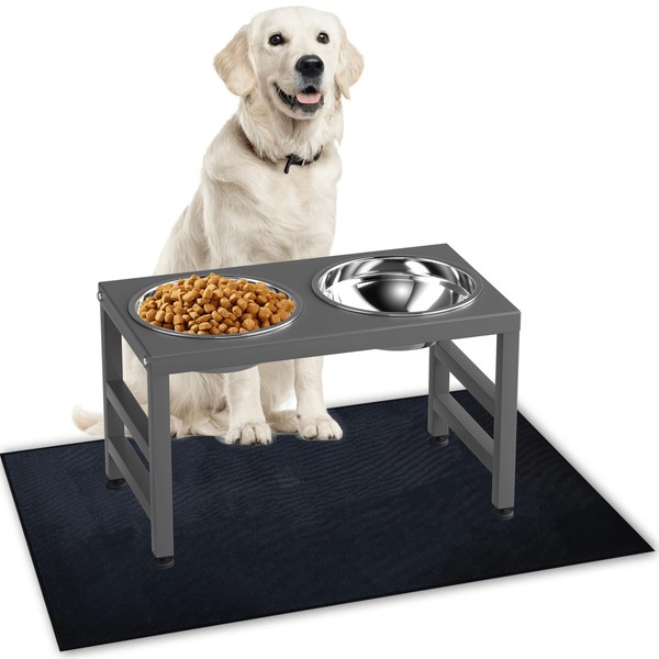 ADENGL Metal Elevated Dog Bowls, Raised Dog Bowl Stand, Dog