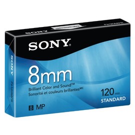 Sony Standard Grade 8mm Camcorder Videotape Cassette, 120 Minutes
