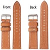 Berfine 20mm Soft Vegetable Tanned Leather Watch Bands, Quick Release