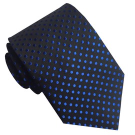 CHROME CRANE NR006 Men's Dot Pattern Necktie, Solid Suit, Business, Formal, Casual