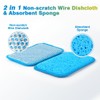 HOMEXCEL 12 Pack Scrub & Wipe Cloths, Scrub Sponges with