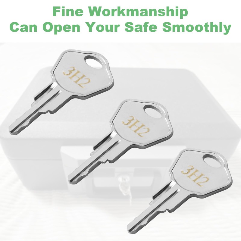 Sentry Safe Replacement Keys Model 1100-Codes 3H2 for Sentry Safe