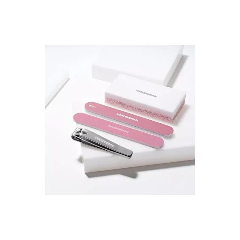 Tweezerman Kit De Pedicura Esencial De Té De Rosas Exclusivo