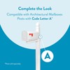 Architectural Mailboxes Parsons Plastic Post Mount Mailbox, Compatibility Code A,