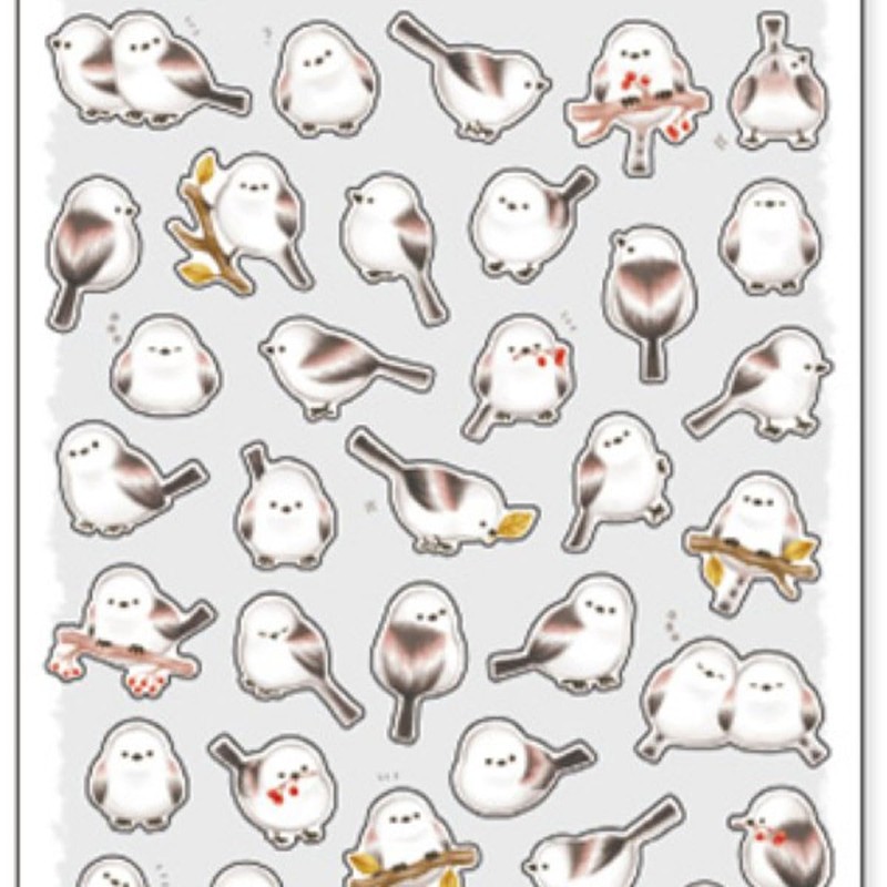 Mamemame Animals 81233 Sticker Masking Tape Material [Shimaenaga] Cute Animal