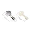 4PCS Triangle Key Trash Can Bin Metal Key Plastic Key