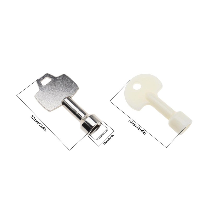4PCS Triangle Key Trash Can Bin Metal Key Plastic Key