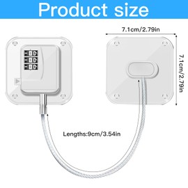 Binnan Schubladen Kindersicherung,Ohne Bohren Schränke Schloss,2 Stück Selbstklebend Schubladen Schrankschloss,Kindersicherung Begrenzer Sicherheitsschlösser für Schränke,Kleiderschränke,Fenster