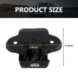 GRANDI 1 PC Hood Release Handle, 68002784AA, Engine Hood Handle, Compatible with Chrysler Dodge (Black)