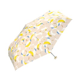 [2025] Wpc. 4476-125-002 Folding Umbrella, Omena, Mini, Yellow, Rain Umbrella, Rain or Shine, Commuting to Work, School, Travel, Stylish, Cute, Women's, Retro, Apple, Fruit