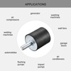 sourcing map Rubber Bearing M10 External / Internal Thread Vibration