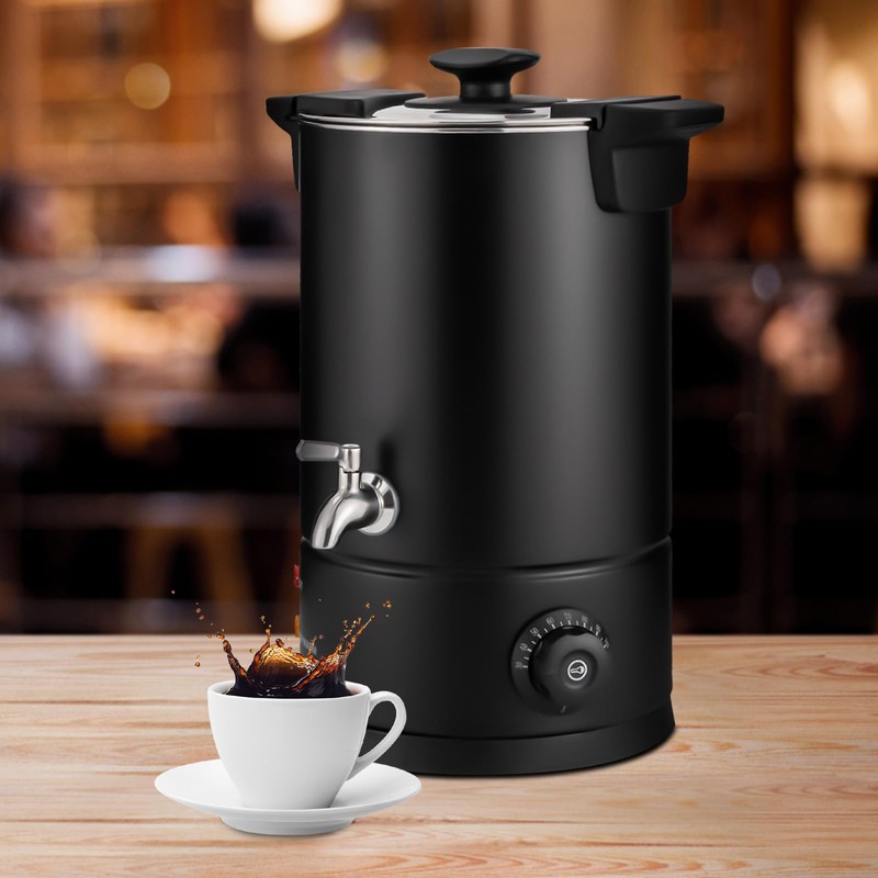 Stainless Steel Coffee Urn Hot Beverage Dispenser Adjustable Temperature (86-230°F)