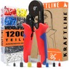 Kraftline Crimping Pliers Set with 1200 Wire End Ferrules, End