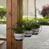 Gardenised Decorative Metal Hanging Planter with Tree Pots for Flowers,
