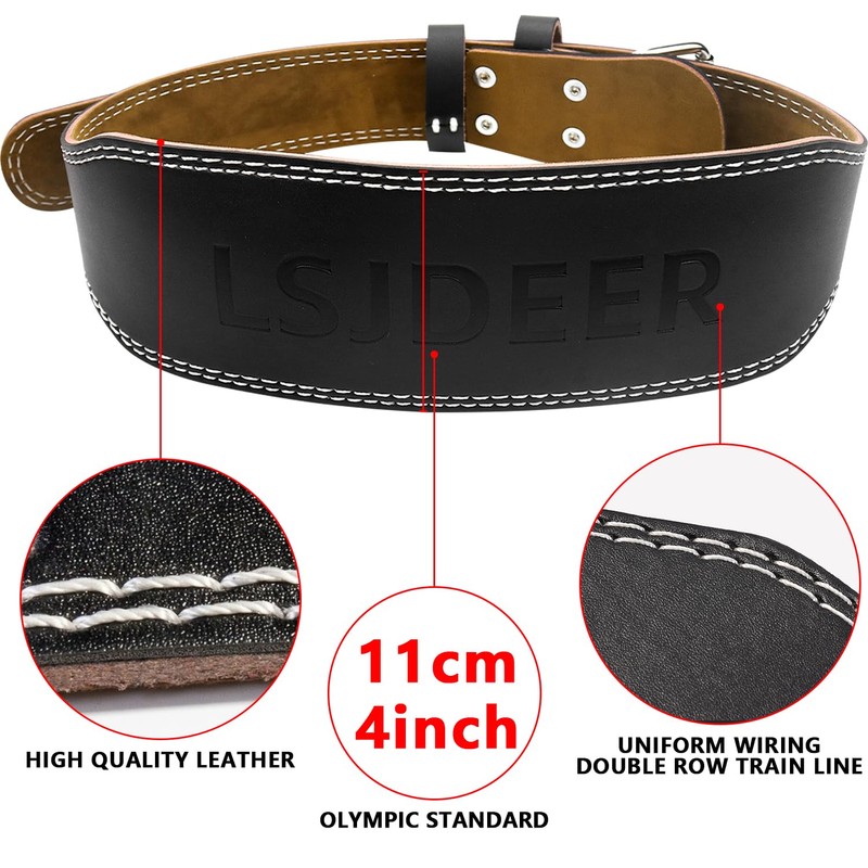 Leather Weight Lifting Belts for Men, Gym Belt for Weight