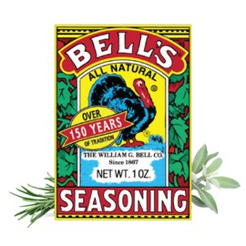 Bell's All Natural Seasoning 1oz Box, Classic Salt-Free Poultry Blend, Gluten-Free, Kosher & Non-GMO