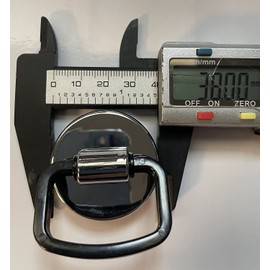 Taps2Traps® 38mm Bathroom Basin Plug With Large Easy Grip Handle - Polished Chrome Effect Plastic With Rubber Seal