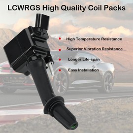 Set of 4 Ignition Coil Pack and Spark Plugs fits for 2016 2017 2018 2019 Chevy Cruze Equinox Malibu Volt GMC Buick Encore Terrain 1.4 1.5 L4 Coils Spark Plugs Replaces# UF802 91970