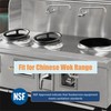 AA Faucet Single Wall Mount Commercial Manual Wok Range Faucet
