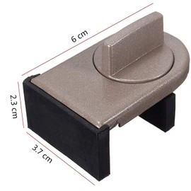 xutong 4 Pack Cerradura de Seguridad para Ventana corredera Ajustable, Puerta corredera Ajustable, protección para niños, Cerraduras de Ventana