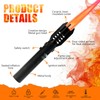 Camping Torch Lighter, Bright Fire Windproof Butane Refillable Straight Flame