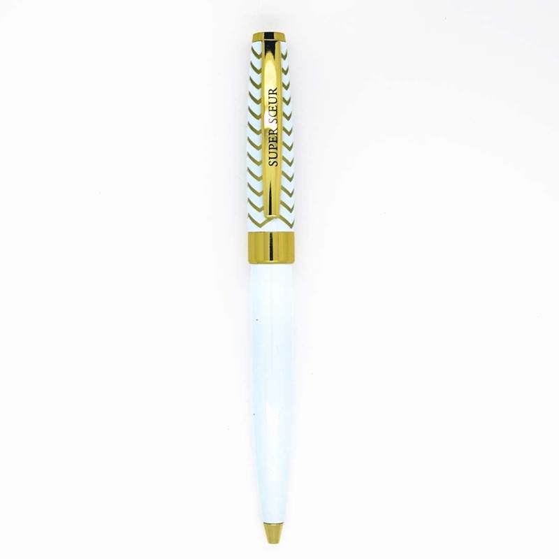 Draeger Paris Super SŒur Ballpoint Pen Pastel Blue and Gold