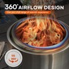Smokeless Fire Pit with Travel Bag, Portable Outdoor Wood Burning