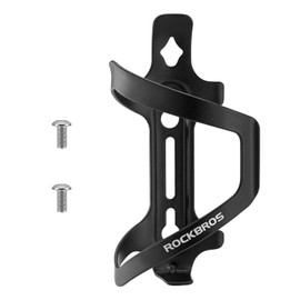 ROCKBROS Bottle Holder Bicycle Drink Bottle Holder Aluminium Alloy Strong Lightweight Approx. 40 g Universal for MTB Road Bike Folding Bike Black