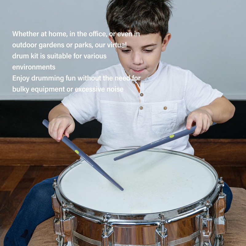 3D Motion Sensing Air Drum Kit, Portable Virtual Drum Machine