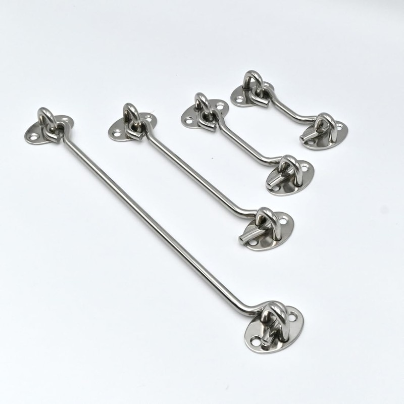 LICQIC 2 PCS Cabin Hook, Gate Latch Hook, Stainless Steel
