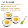 Stainless Steel Egg Poacher, Perfect Poached Egg Maker, Round Egg