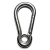 US STAINLESS Stainless Steel 316 Spring Hook with Eyelet Carabiner