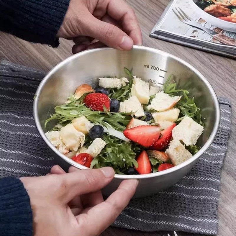 ATRDTO 4 Pack Stainless Steel Mixing Bowl Set, Microwave and