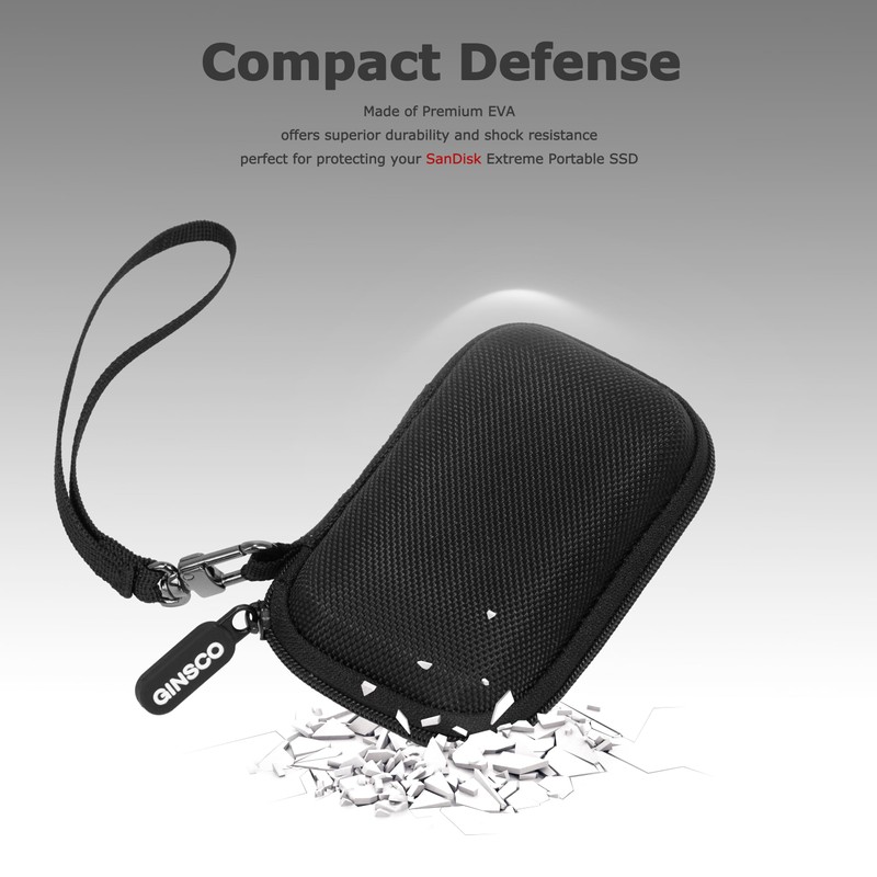 Ginsco Ultra-Compact Case Exclusive for Sandisk Extreme Portable SSD E30/E61,