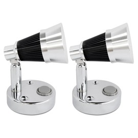 RV Interior Lights 12V LED Bedside Reading Light Wall Mount Spot Lights with Switch Warm White Lighting 2W, Pack of 2