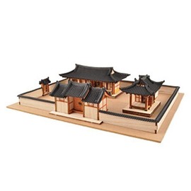 (Hottracks) DIY Wooden Model Assembly Kit HO Hanok Set YM-652 / (핫트랙스)DIY 나무 모형 조립 키트 HO 한옥 세트 YM-652