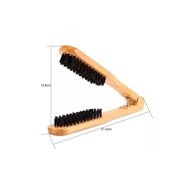 Pocreation Cepillo De Abrazadera Para El Cabello, Peine De Doble