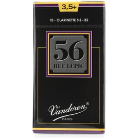Vandoren 56 Rue Lepic Bb Clarinet Reeds #3.5+, Box of 10