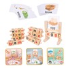 BESPORTBLE Wooden Alphabet Blocks Set for Boys and Girls Rotating