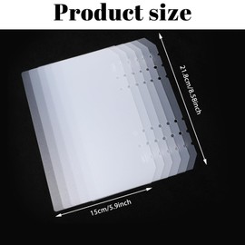 8Pcs Press On Nail Organizer Clear Nails Storage Book Insert Pages Packaging Book Insert Pages for Fake Nail Display Storage Salon Supplies Organizer