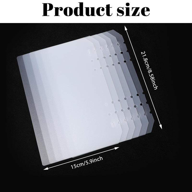 8Pcs Press On Nail Organizer Clear Nails Storage Book Insert