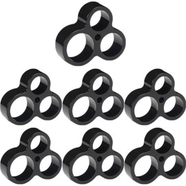 easyBee 7er Set Wandschutz Türklinke Türstopper Griff - Stoßfest Kratzfest Silikon Türschutz für Zimmertüren - Türklinkenpuffer Wand Schalldämpfer - Schwarz