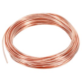 PATIKIL 32.8 Feet Solid Bare Copper Wire, 16 Gauge 99.9% Pure Copper Wire 1.6mm Soft Beading Wire Metal Plant Stem Ties for Jewelry Craft (10m)