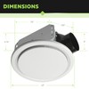 Homewerks 7140-50-G3 Bathroom Fan Ceiling Mount Exhaust Ventilation, Ultra Quiet