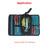 Tool Pouch Bag, Foldable Electricians Tool Storage Holder Roll Bag