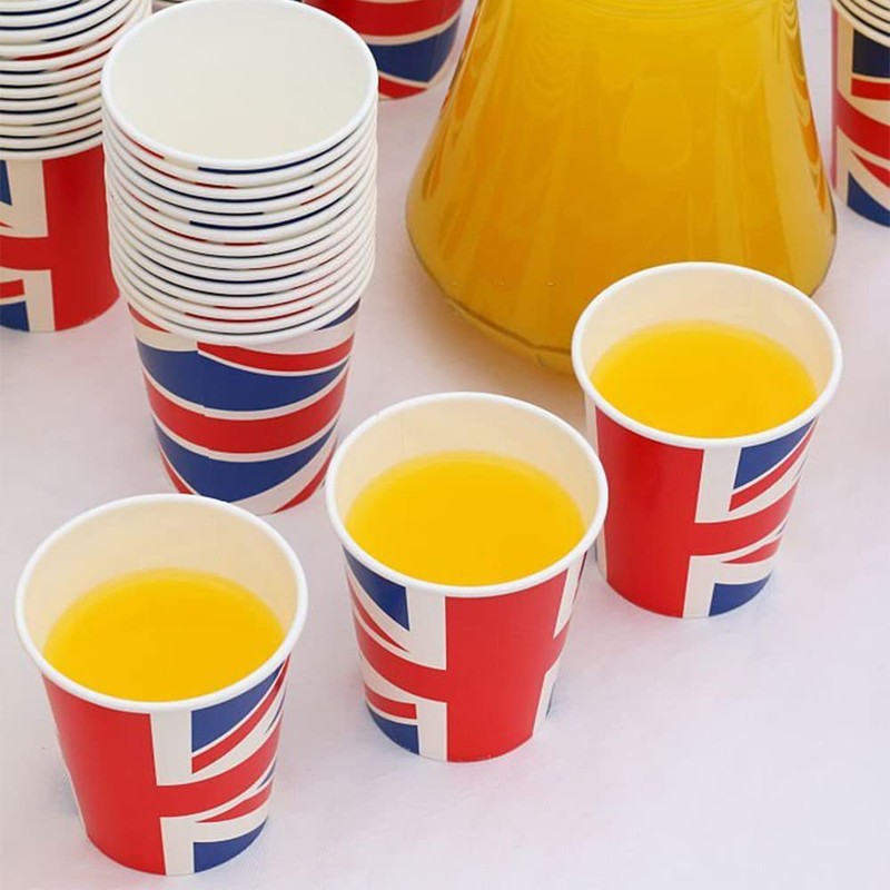 ZOPPER / 6 x Union Jack Party Paper Cup |