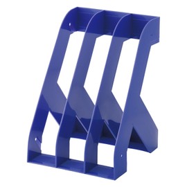 Lihit Lab A3570-8 Bookend File Stand, A4, Blue
