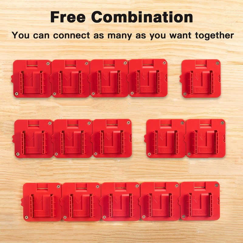 Battery Holder for Craftsman V20 20V Battery Wall Mount Battery