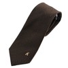 Yejak 대구백화점 예작로고 핀 추가 브라운 솔리드 넥타이(YJEFF3905) Daegu Department Store Yejak Logo Pin Additional Brown Solid Tie (YJEFF3905)