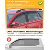 saleago Saleago in-Channel Window Rain Guards Fit for Toyota 4Runner